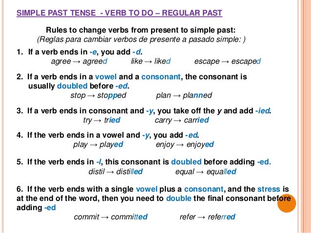 Simple past Simple past