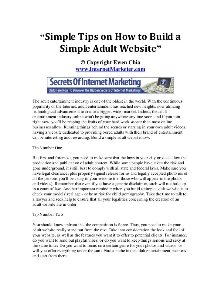 How To Build An Adult Website 61