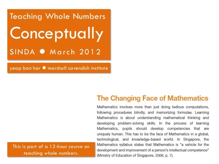 TEACHING NUMBERS teaching numbers: