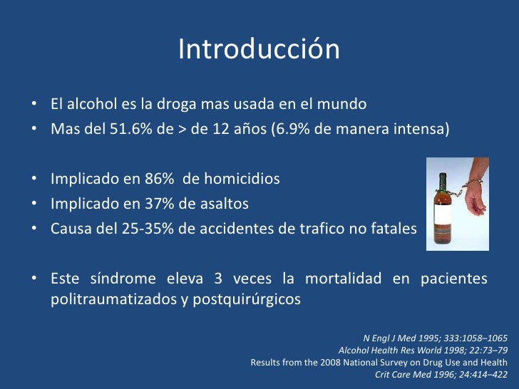 El tratamiento medicamentoso del alcoholismo hasta