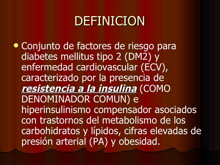 Sindrome metabolico Sindrome metabolico