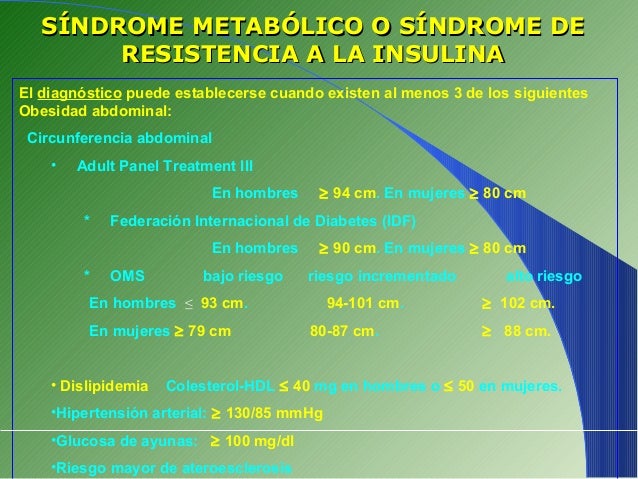 Sindrome metabolico Sindrome metabolico