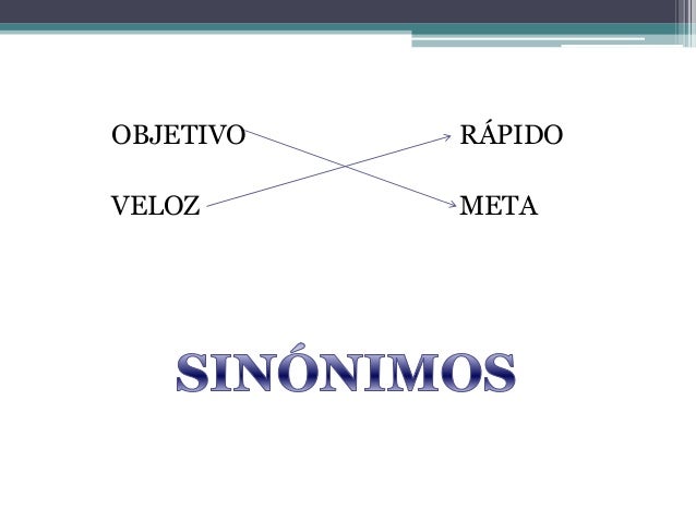 Apresentar sinonimos
