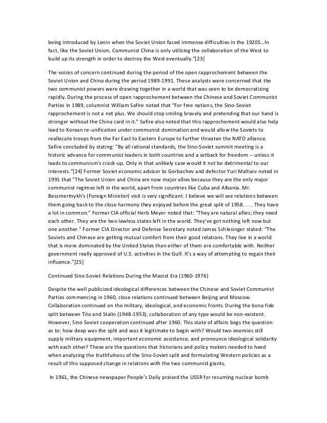 sino soviet split was due to ideologies sino soviet split was due to ideologies