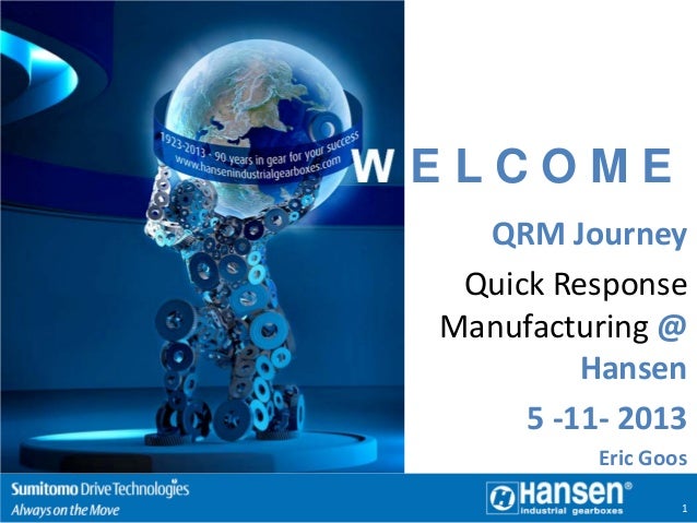 quick response manufacturing In the decade since the publication of rajan suri’s landmark book, quick response manufacturing, the innovative principles of qrm have been proven with impressive results at many companies, big and small, in a variety of industries. quick response manufacturing In the decade since the publication of rajan suri’s landmark book, quick response manufacturing, the innovative principles of qrm have been proven with impressive results at many companies, big and small, in a variety of industries.