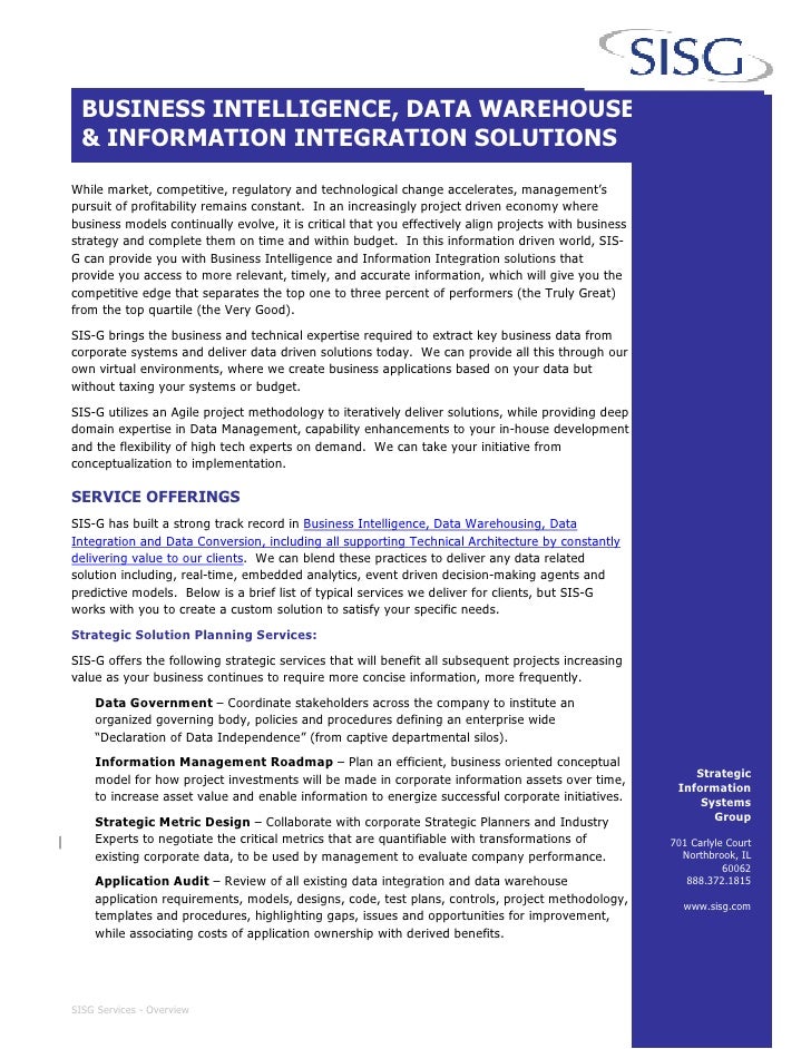 business intelligence and data warehousing as a solution essay business intelligence and data warehousing as a solution essay