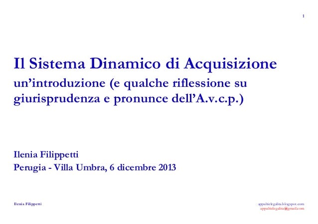 Sistema dinamico di acquisizione slides Filippetti
