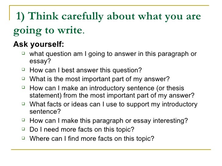Six steps to writing an essay