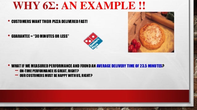 Six Sigma for Pizza