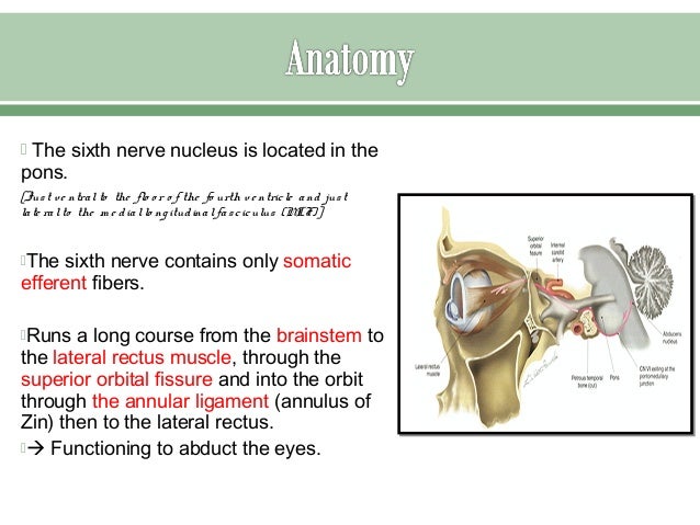 Sixth nerve palsy