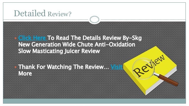 Best Masticating Juicer Review