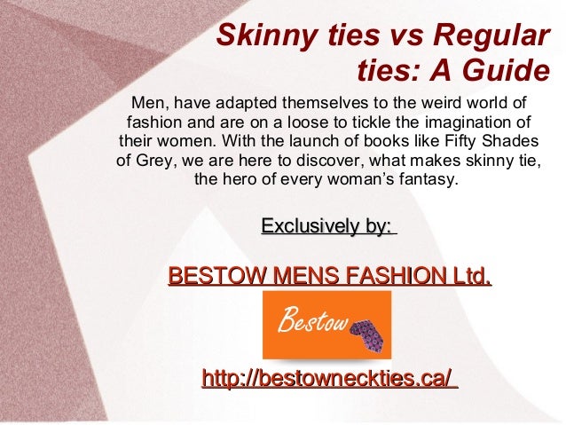 slim ties vs regular ties