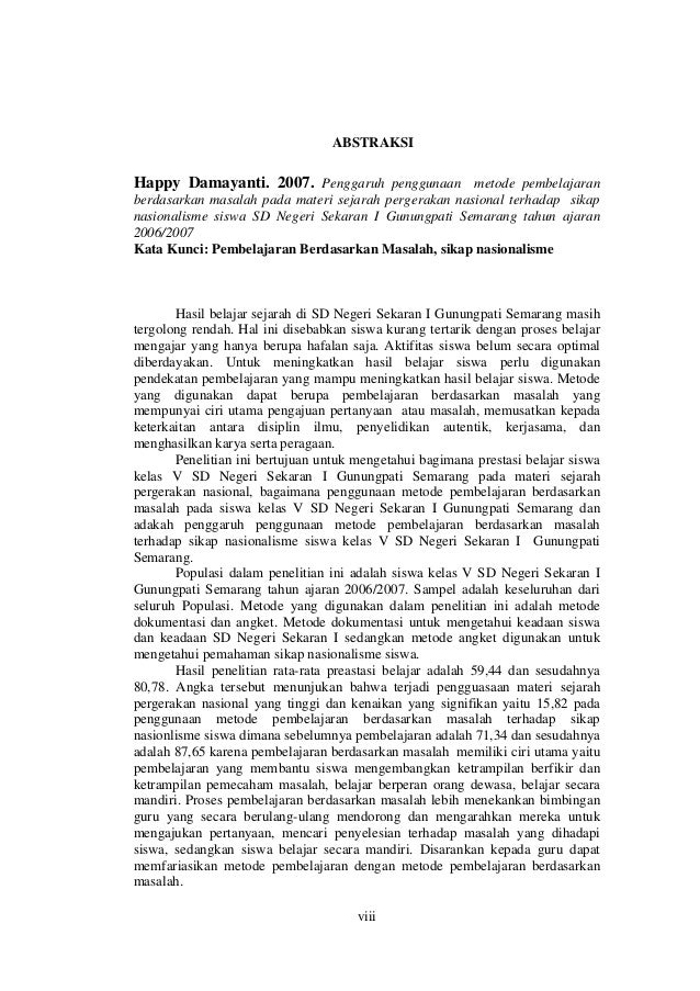 Skripsi Pendidikan Penggunaan Metode Pembelajaran 