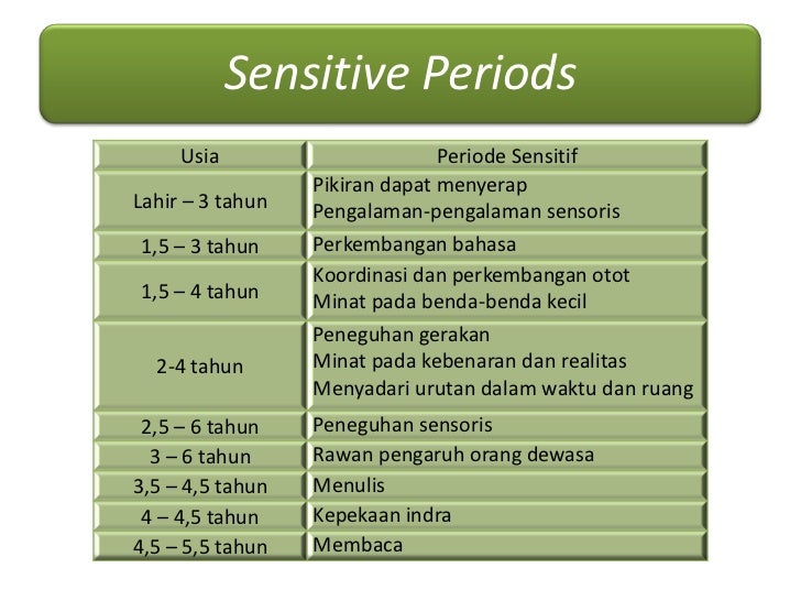 sensitive period and absorbent mind Best maria montessori quotes january 10, 2017 by deb chitwood 1 comment previous article: (the absorbent mind) psychologically, is especially sensitive and might be called the “sensitive period of culture” during which the abstract plane of the human mind is organized” (from childhood to adolescence). sensitive period and absorbent mind Best maria montessori quotes january 10, 2017 by deb chitwood 1 comment previous article: (the absorbent mind) psychologically, is especially sensitive and might be called the “sensitive period of culture” during which the abstract plane of the human mind is organized” (from childhood to adolescence).