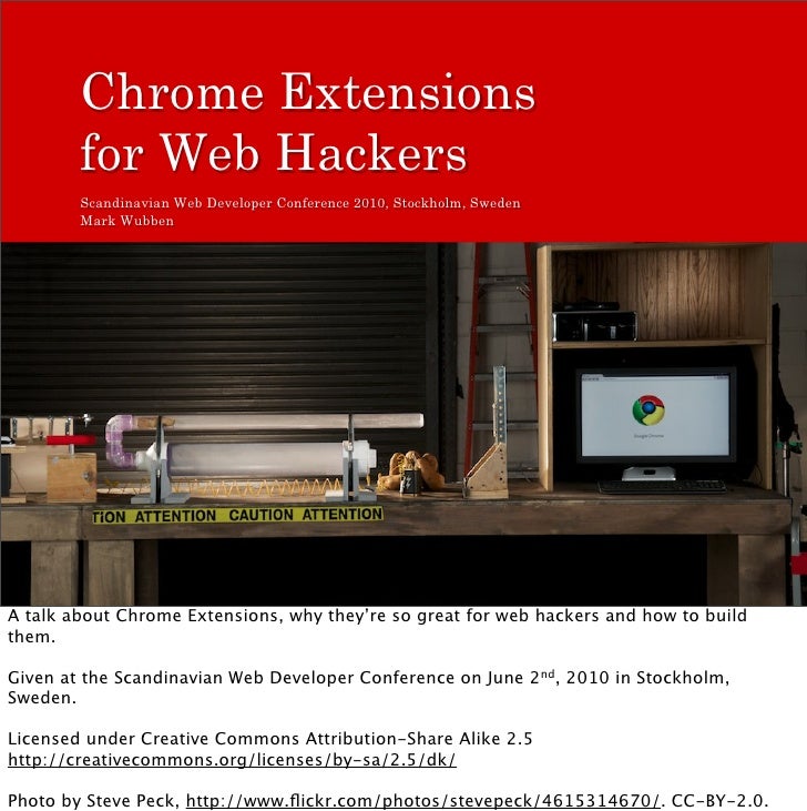 Chrome Extensions for  Hackers