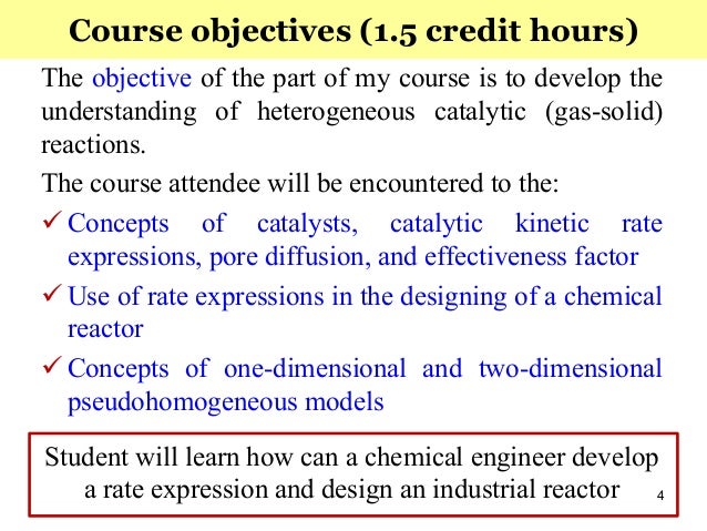 Chemistry 4 credit courses Chemistry 4 credit courses