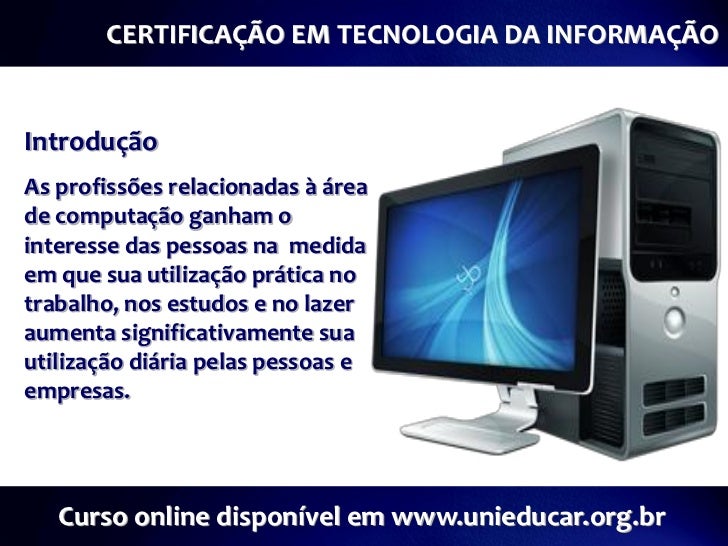 Cursos tecnologia da informacao