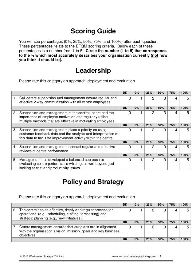 Slide share The Ultimate Call Centre Diagnostic Assessment Survey b…