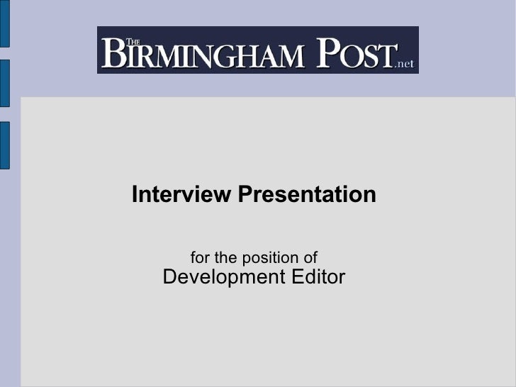 sales interview presentation
