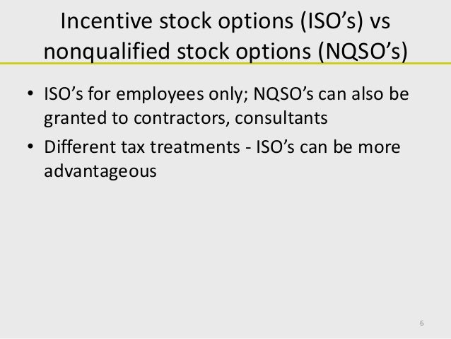 Equity incentive stock options