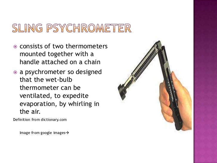 Sling psychrometer