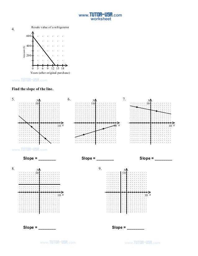 Finding Slope Worksheet Graph  finding slope from a graph worksheet doc worksheetsnew september 