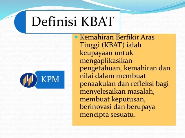 Kemahiran berfikir aras tinggi