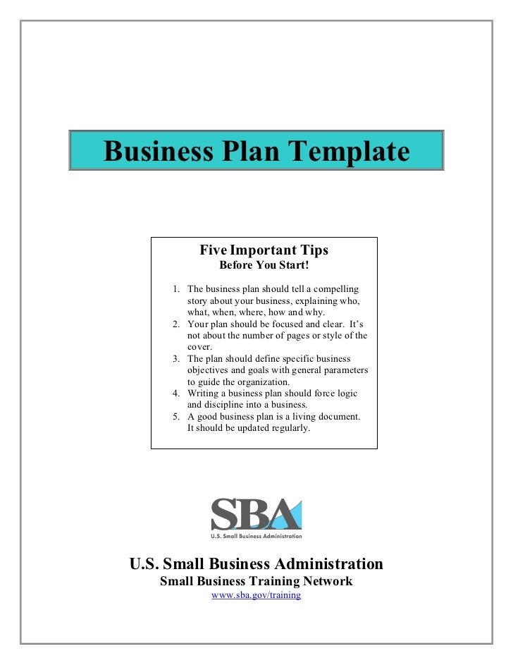 Small Business Plan Template