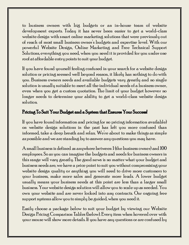 Small business website design and online marketing from $897.00 Small business website design and online marketing from $897.00