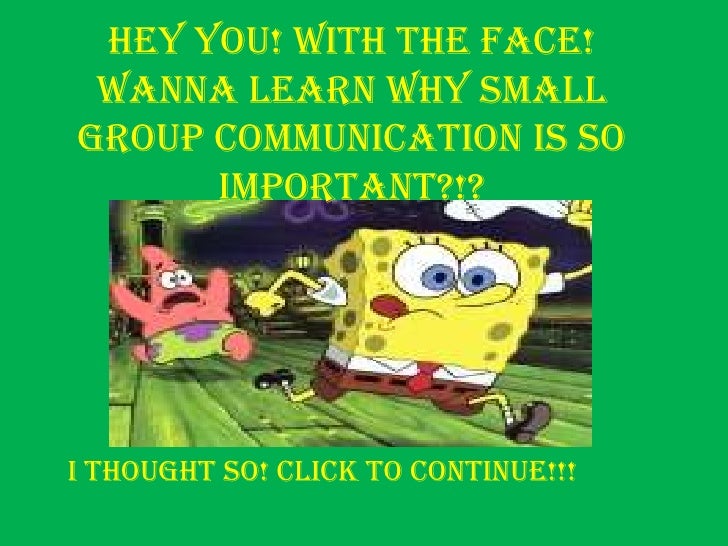 Small Group Communications 14