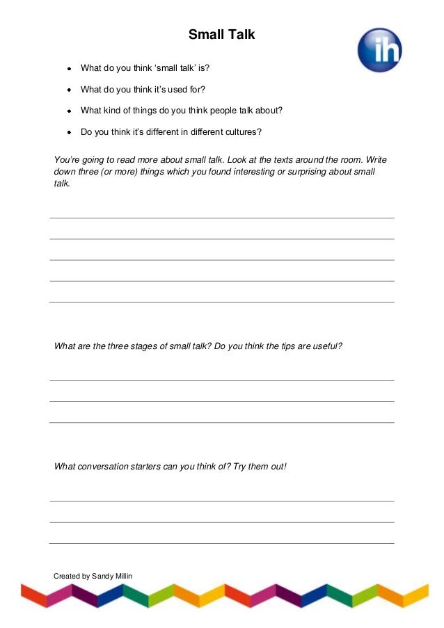 Small talk dating questions