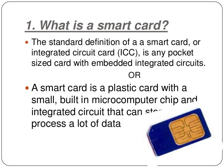 Smart card technology