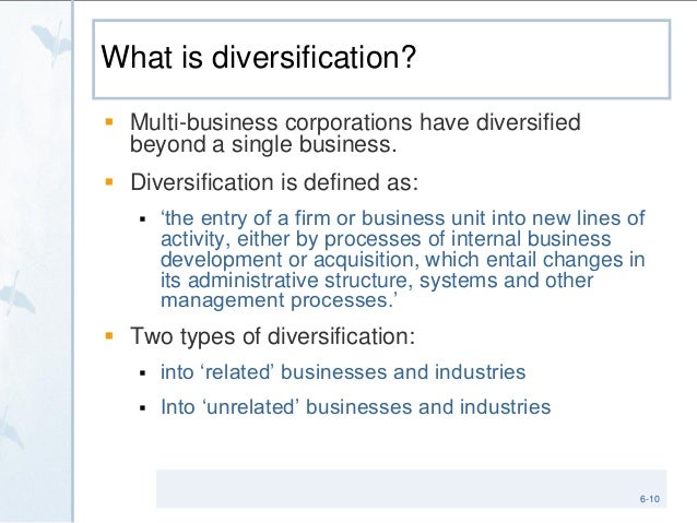 related diversification strategy meaning