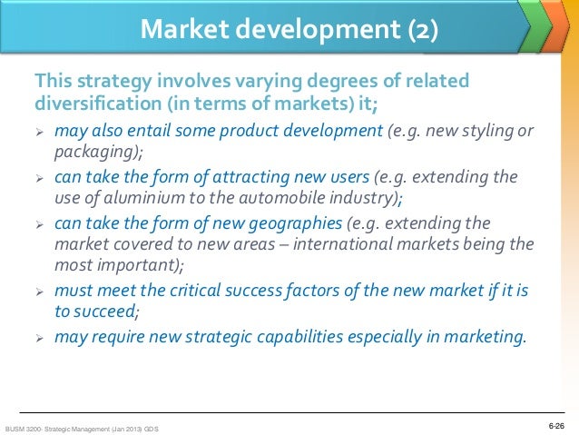 Market diversification strategy meaning