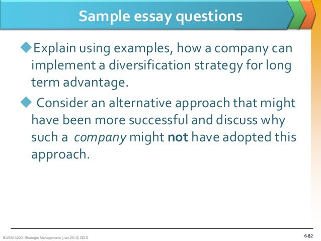 Example of company using unrelated diversification strategy