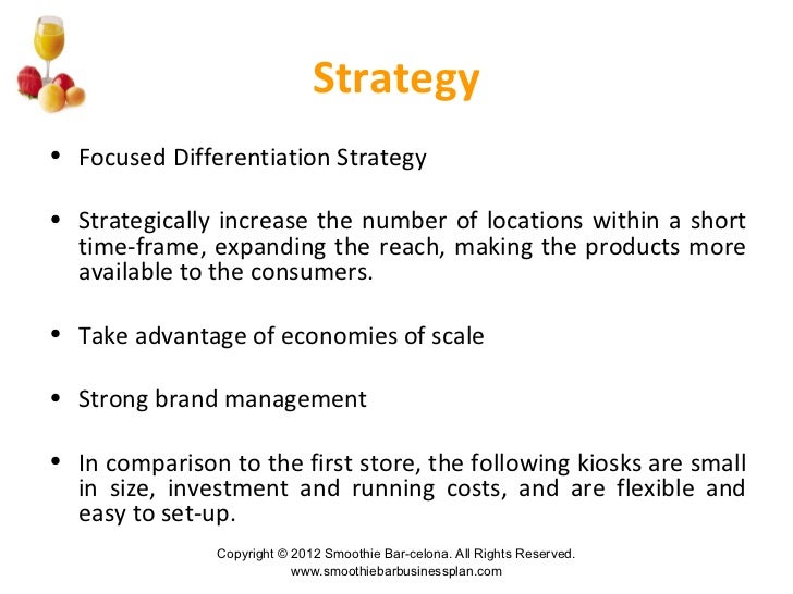 Juice store business plan