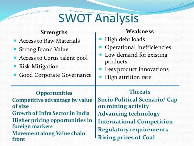 Swot Analysis Of Jamsetji Tata Center Of