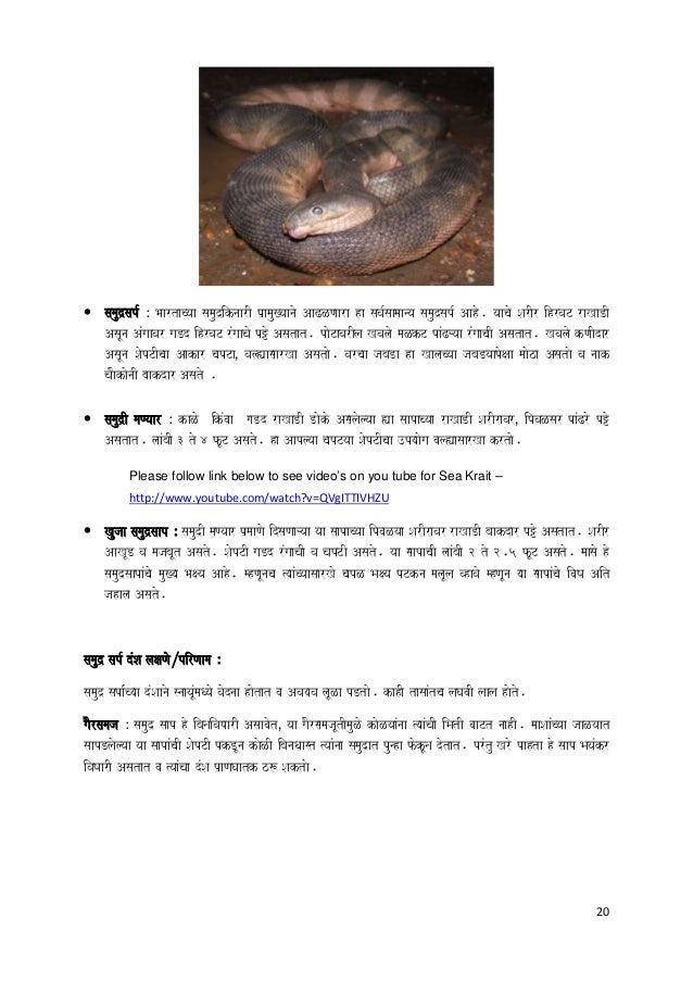 Snakes Myths & Facts in Marathi by Santosh Takale