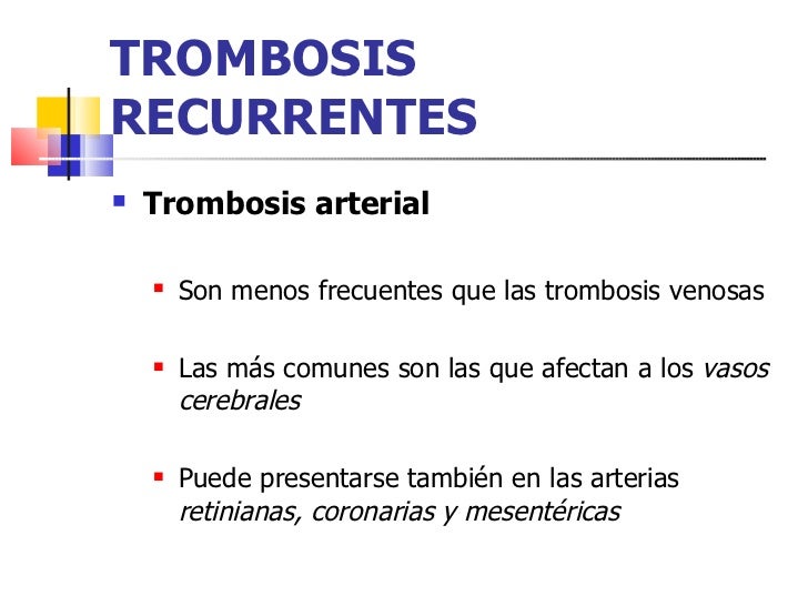 La operación la tromboflebitis del pie