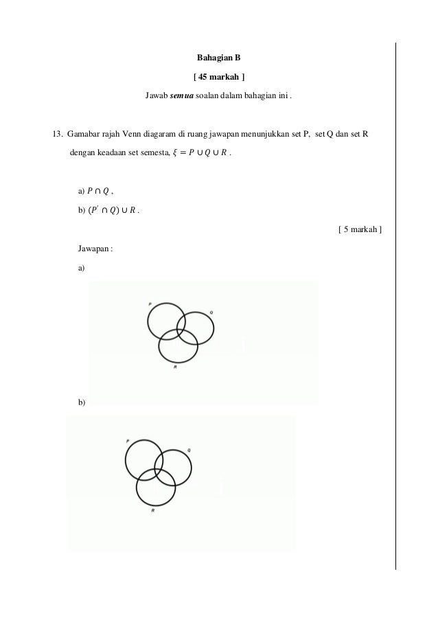 Soalan Pertengahan Tahun Matematik Tingkatan 4