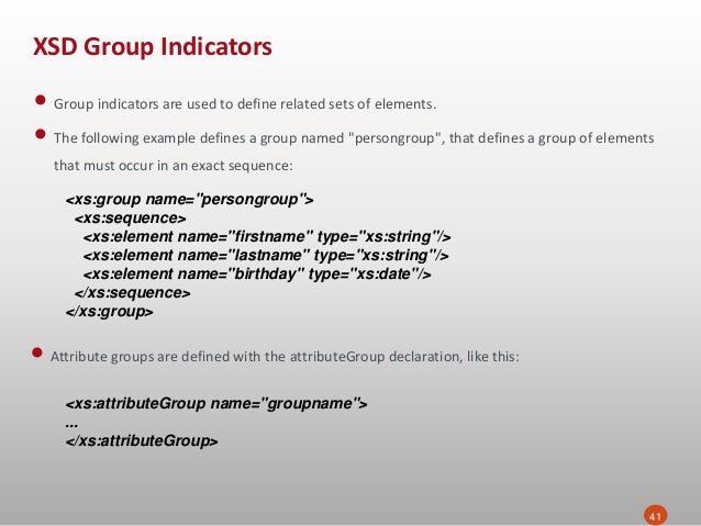 group example xs
