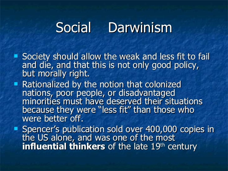 Social darwinism essay question