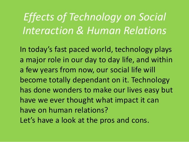Free essays on impact of technology on communication 