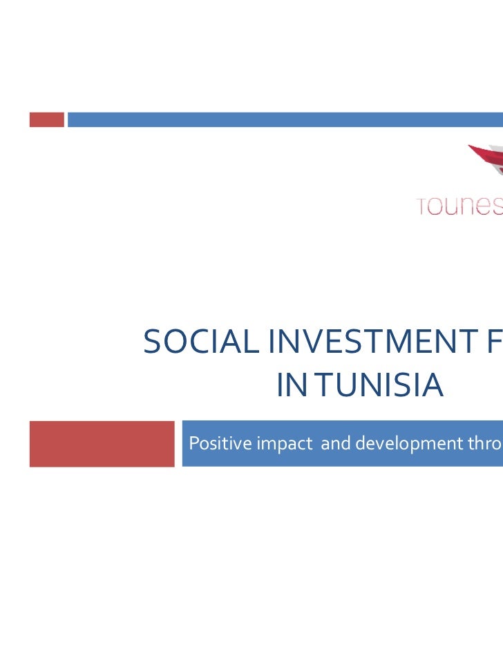 Social investment fund tunisia