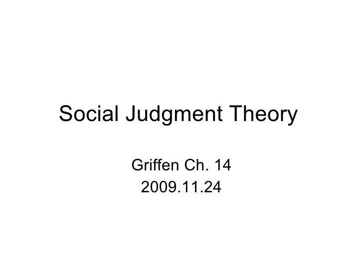 Social Judgment Theory Bg