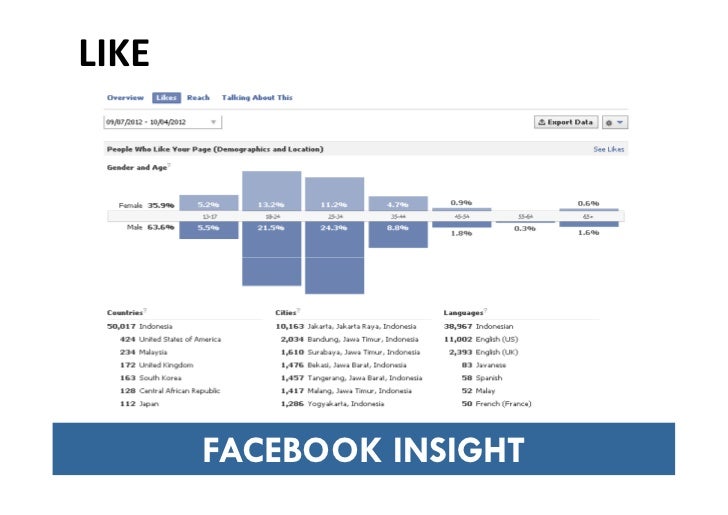 Facebook insight untuk social media tool
