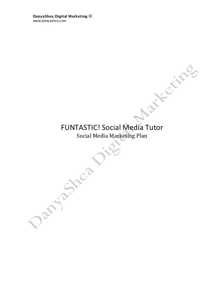 Social Media Marketing Plan Sample Pdf