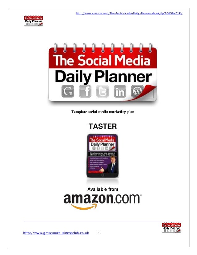 ... Social-Media-Daily-Planner-ebook/dp/B00G8M0JRI/Template social media