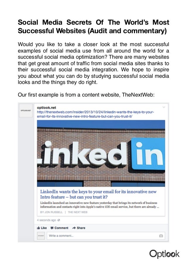 Social Media Secrets Of The World’s Most Successful Websites