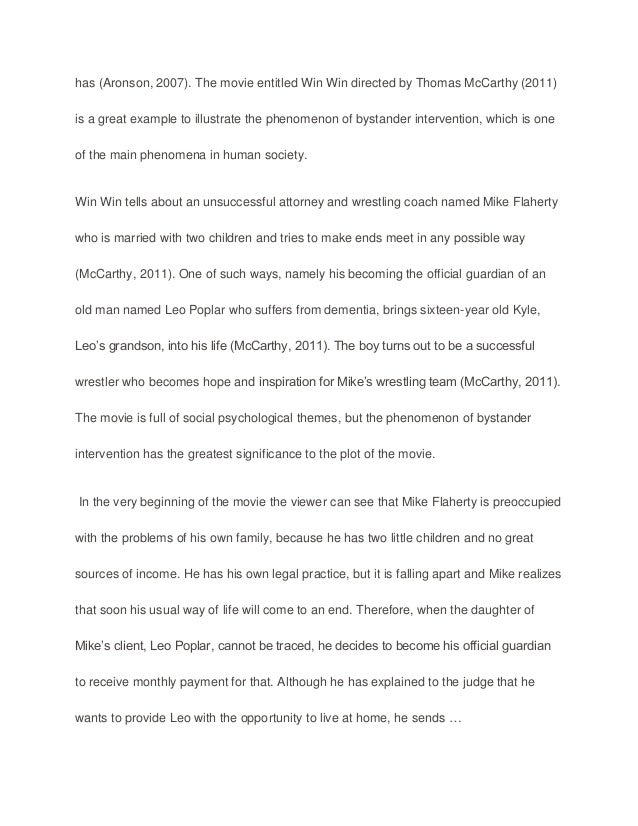 essay analysis sample